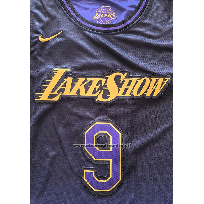 Maglia Los Angeles Lakers James JR. #9 Citta 2024-25 Viola
